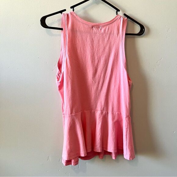 HINGE Tank Top with Ruffle Bottom Size Small - Picture 3 of 4